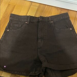 Ardene Women's Dark Brown Jean Shorts